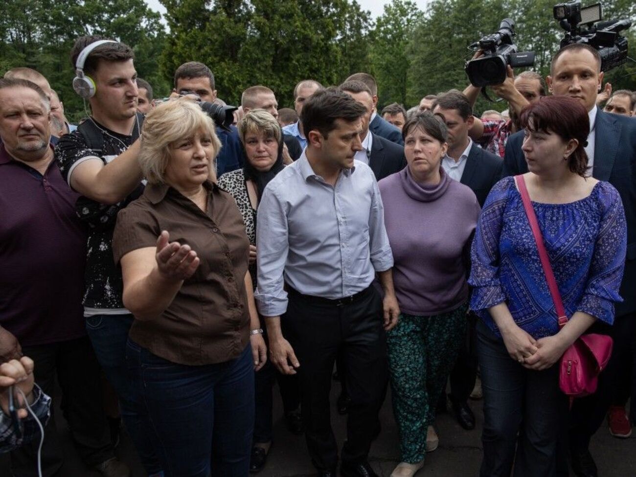 Перепалка Зеленського з журналісткою виникла 29 травня у Львівській області