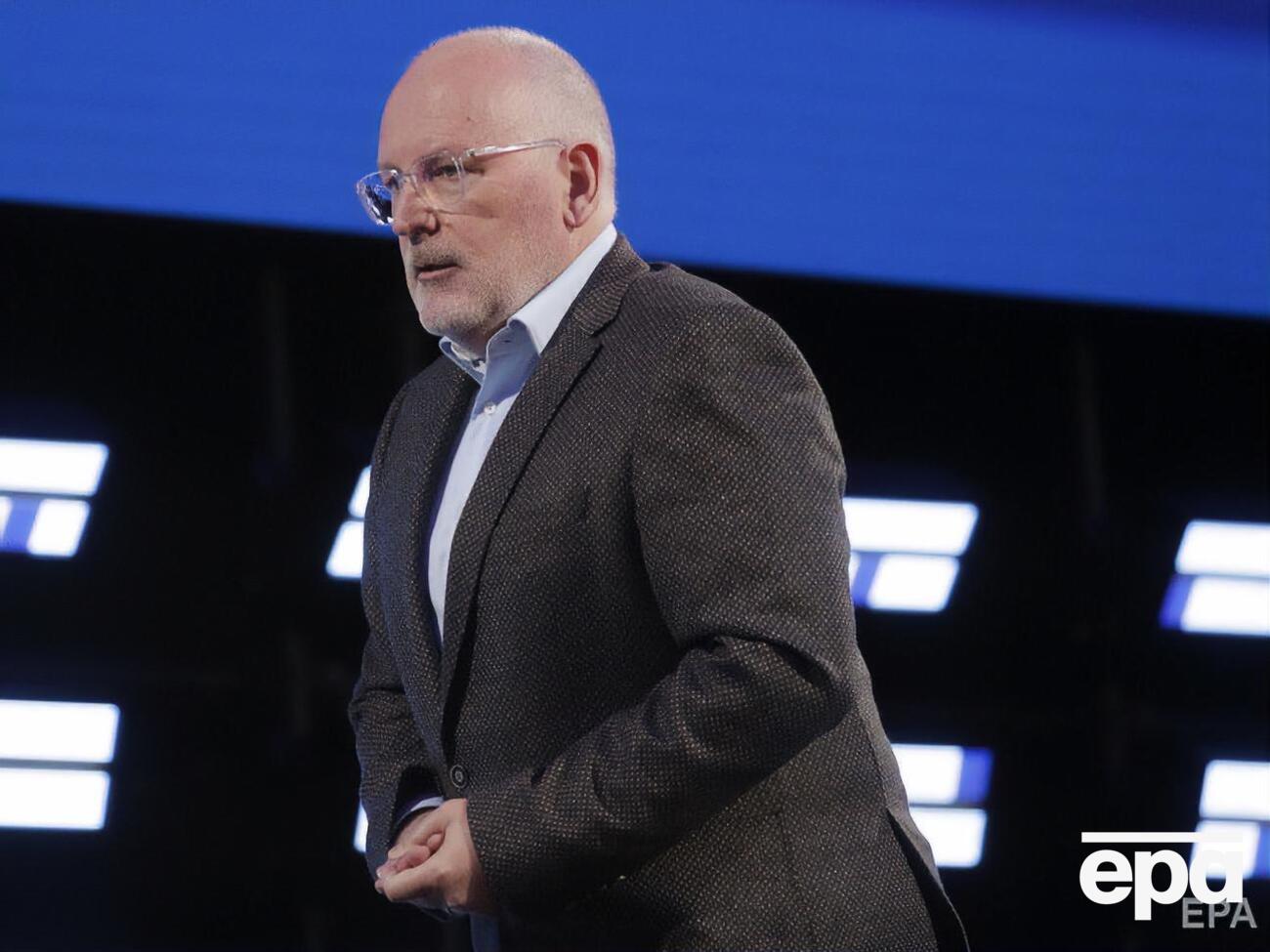 Тиммерманс был главой МИД Нидерландов