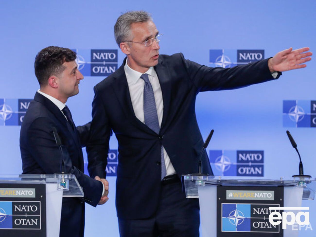 Зеленский встретился со Столтенбергом в штаб-квартире НАТО