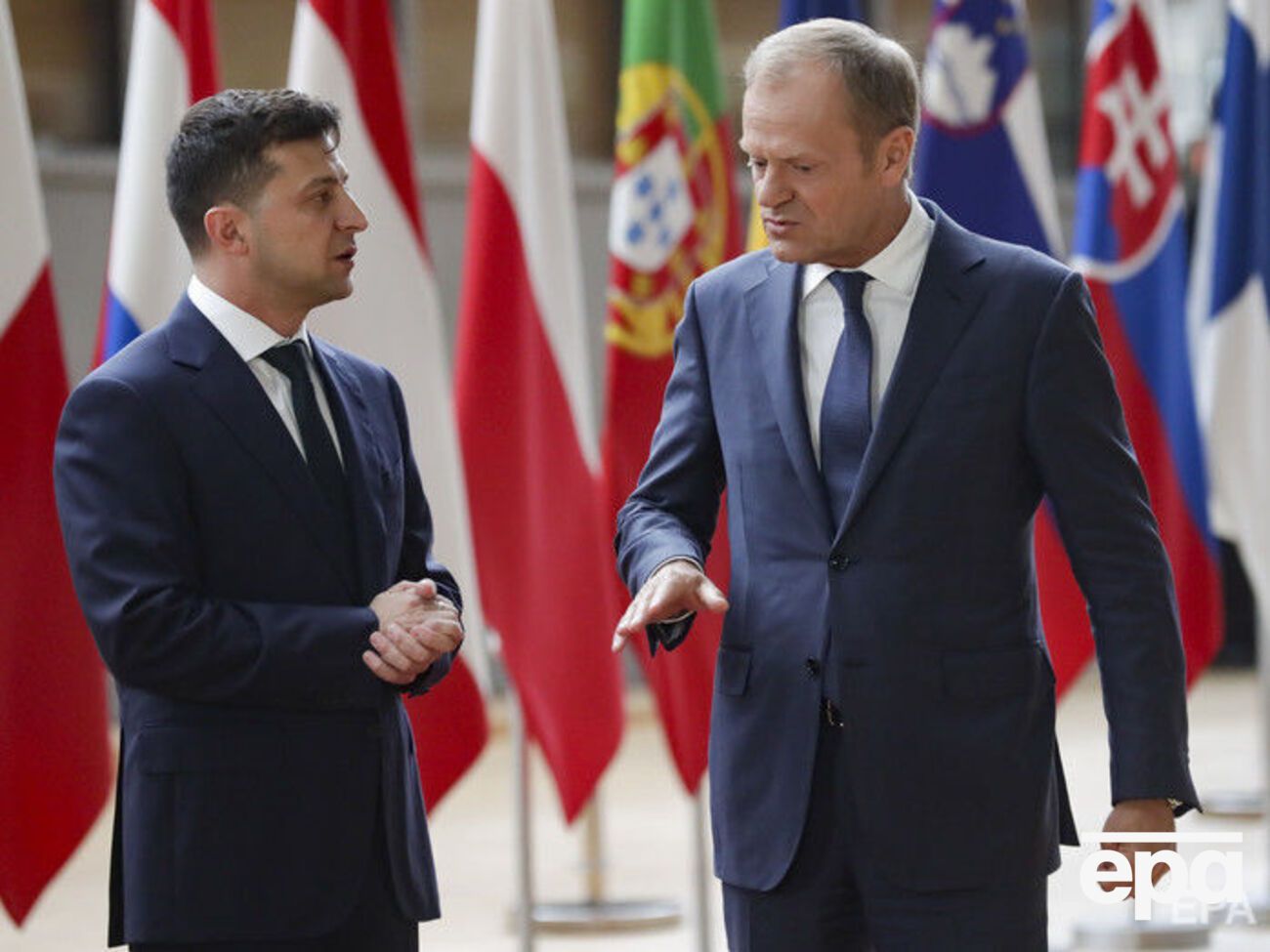 Зеленський у Брюсселі поспілкувався з Туском