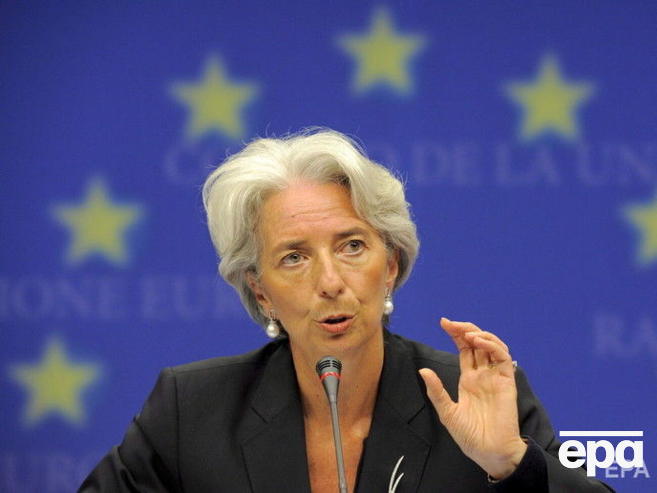 Лагард: Першочерговим завданням для пом'якшення цих ризиків має стати послаблення нинішньої торговельної напруженості