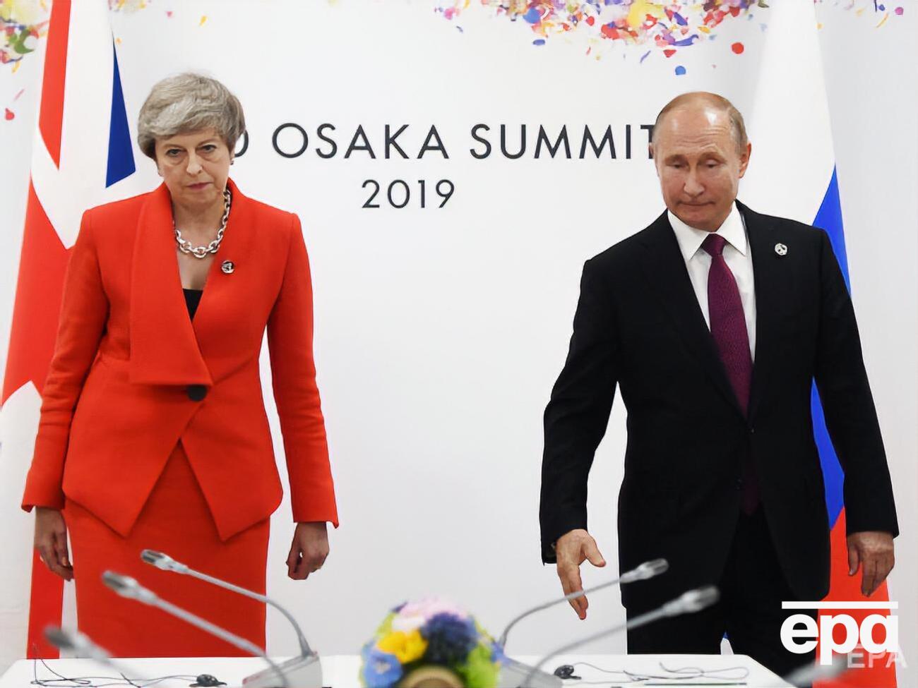 Зустріч Мей із Путіним в Осаці стала першим контактом на найвищому рівні між Росією і Великобританією після отруєння у Солсбері