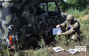 Мины разорвались в метре от патрульного автомобиля