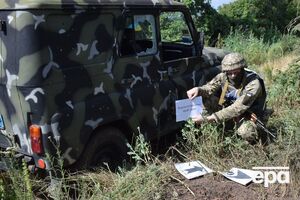 Мины разорвались в метре от патрульного автомобиля