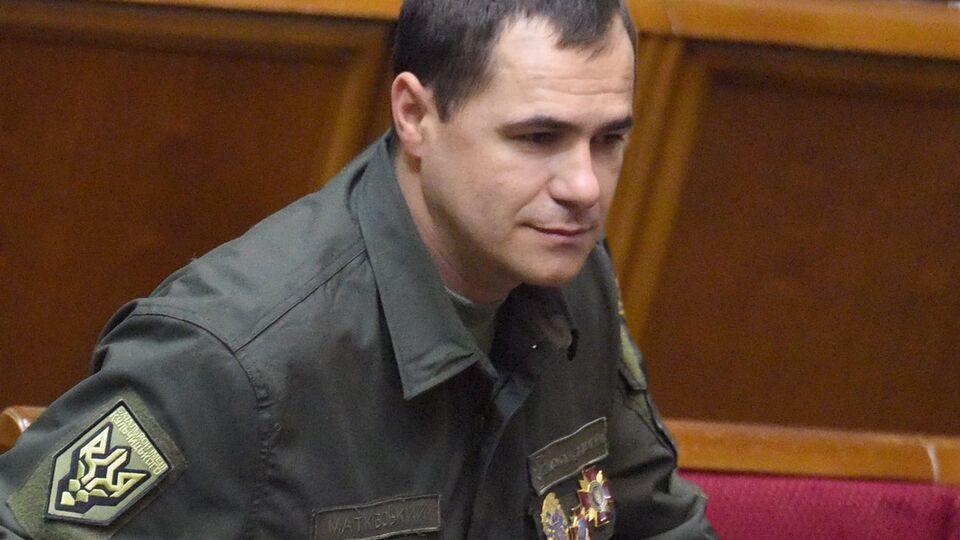 Маткивский (на фото) давал показания в суде над Маркивым
