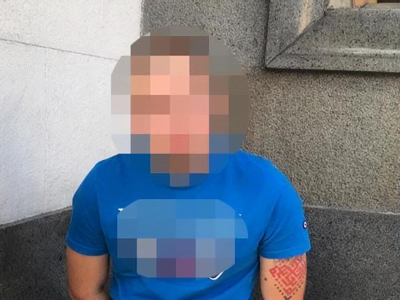 Задержанного жителя Полтавской области доставили в отдел полиции