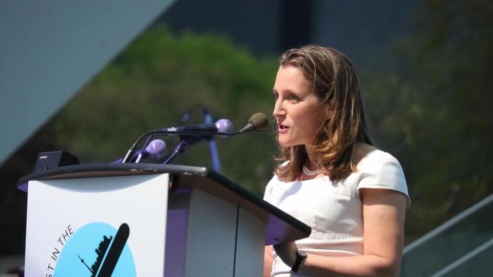 Фриланд: Украина находится на передовой в борьбе за международную либеральную демократию