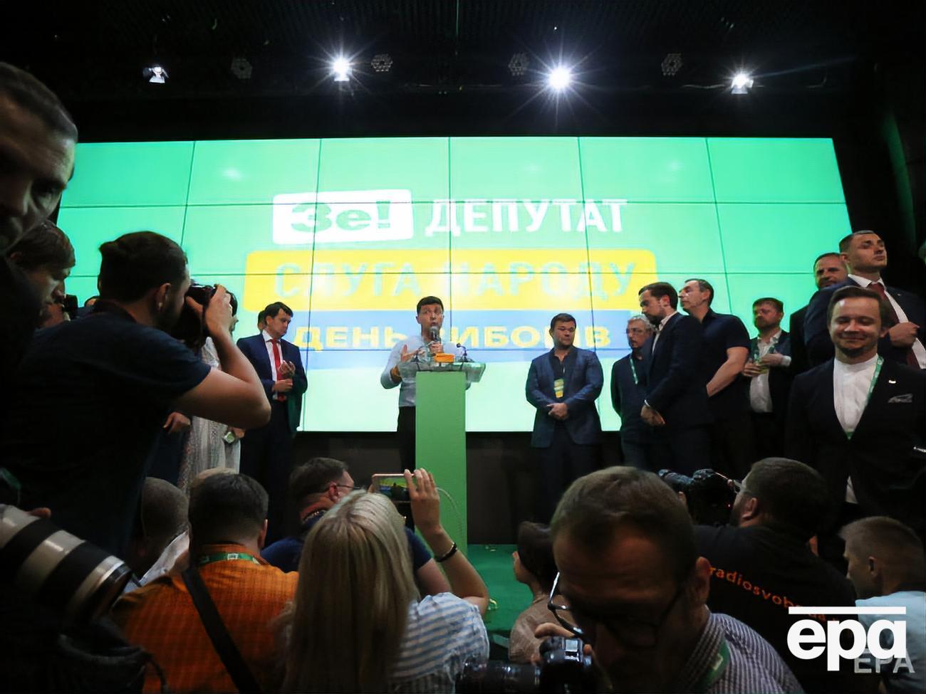По результатам обработки ЦИК более трети электронных протоколов голосования "Слуга народа" набирает 42,18%