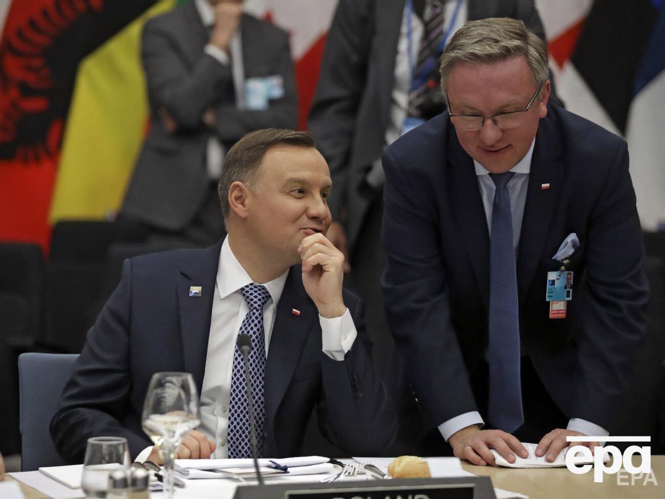 Щерский (справа) заявил, что Зеленского ждут в Польше 1 сентября