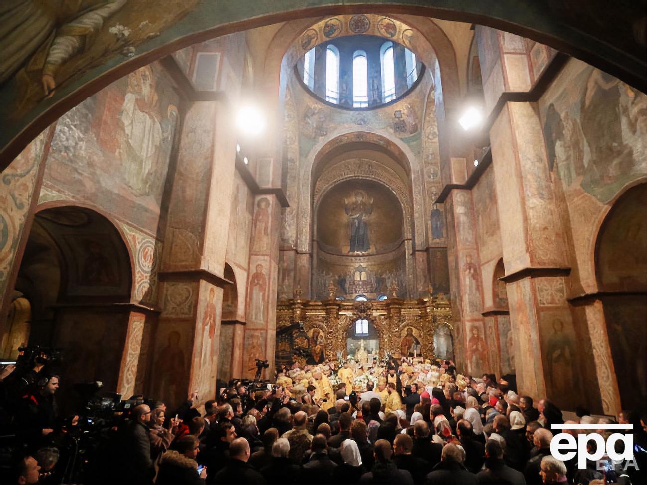 Епіфаній провів літургію до 1031-річчя хрещення Київської Русі-України у соборі Софії Київської