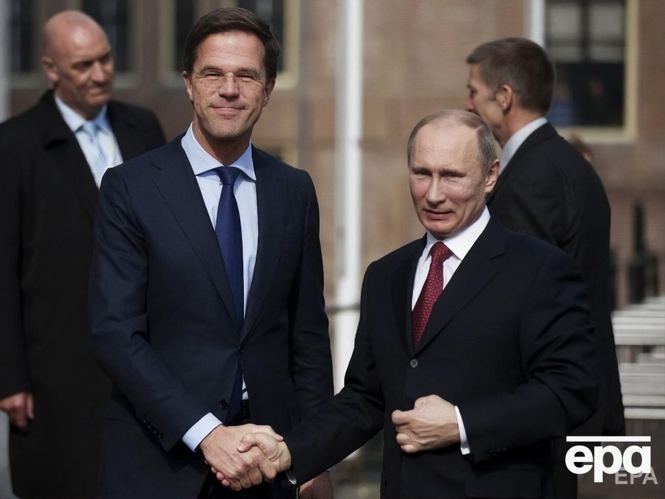 Пєсков заявив, що розмова Путіна й Рютте була "дуже коротким спілкуванням на ногах"