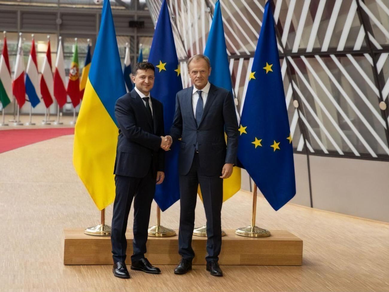 Зеленський і Туск ознайомляться на Донбасі з гуманітарними проєктами, реалізованими за підтримки ЄС