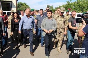 Зеленский и Туск посетили район ООС. Фоторепортаж