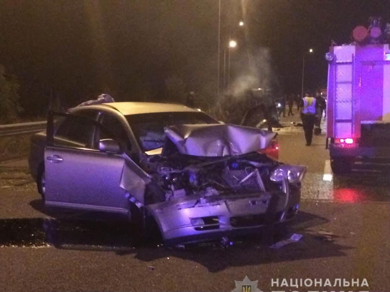 Через зіткнення з Toyota у військовому автомобілі сталося загоряння