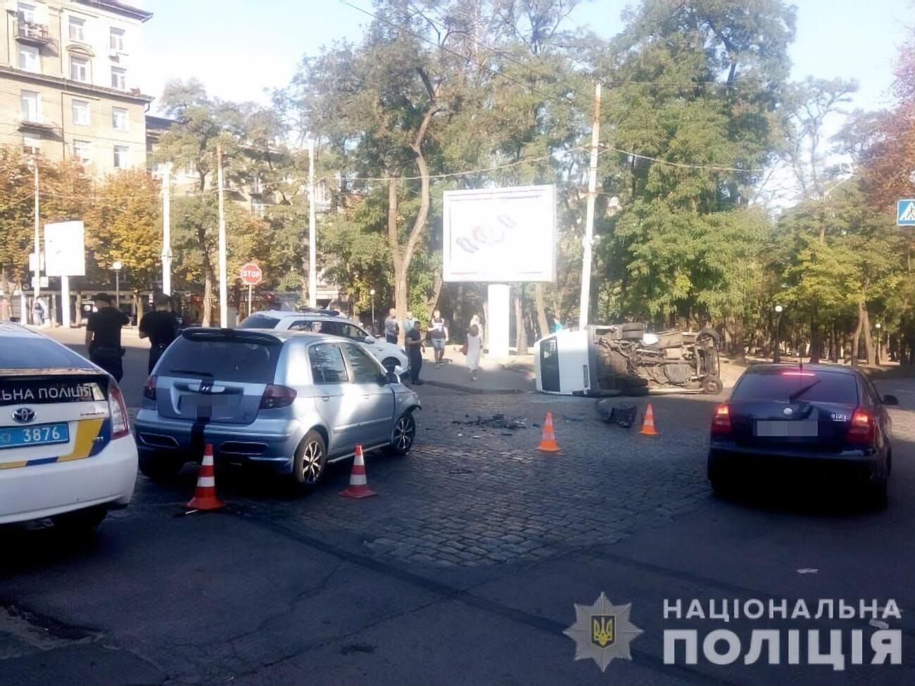 Інцидент стався на перехресті вулиці Вернадського та проспекту Яворницького
