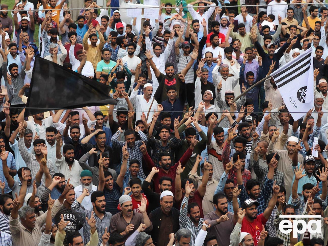 Кашмірські мусульмани вийшли на акцію протесту в Срінагарі