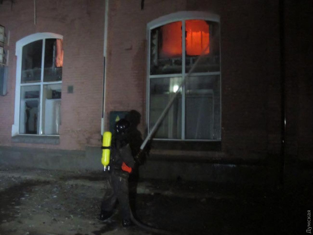 Готель горів у ніч на 17 серпня