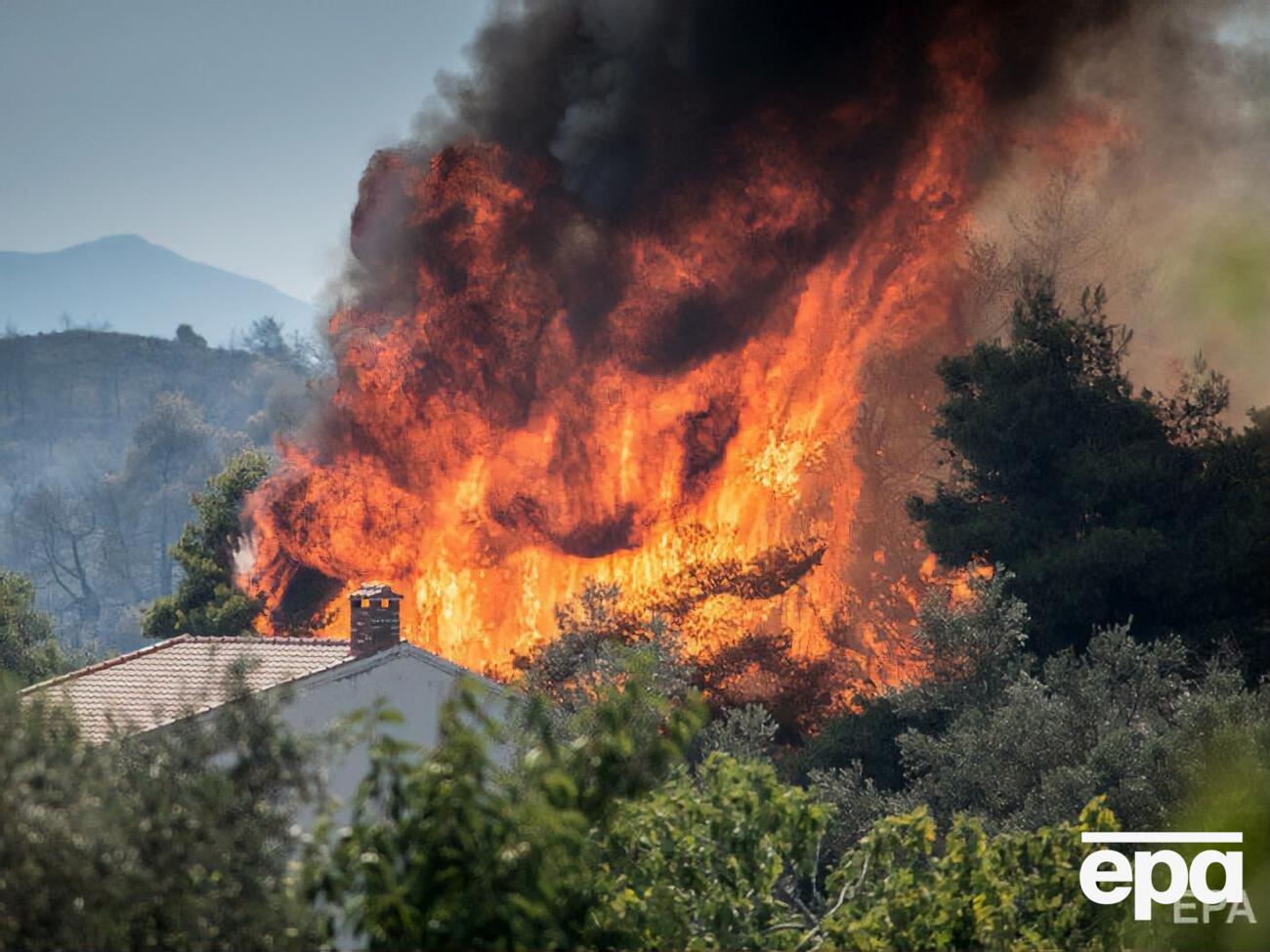 Вогонь поширюється через сильний&nbsp; вітер і швидко просувається до населених пунктів