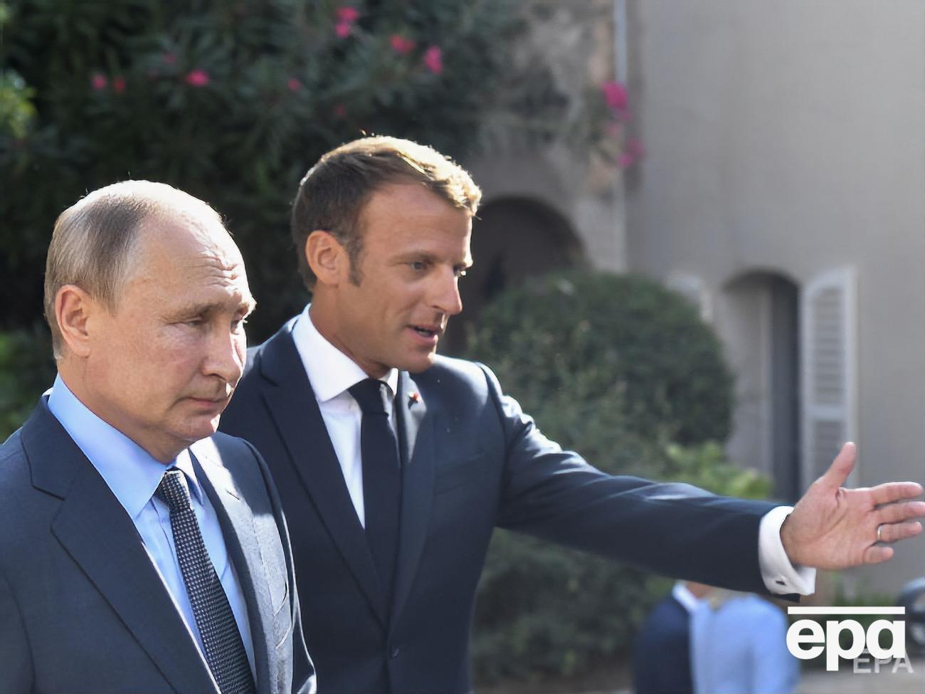 Макрон встретился с Путиным во Франции