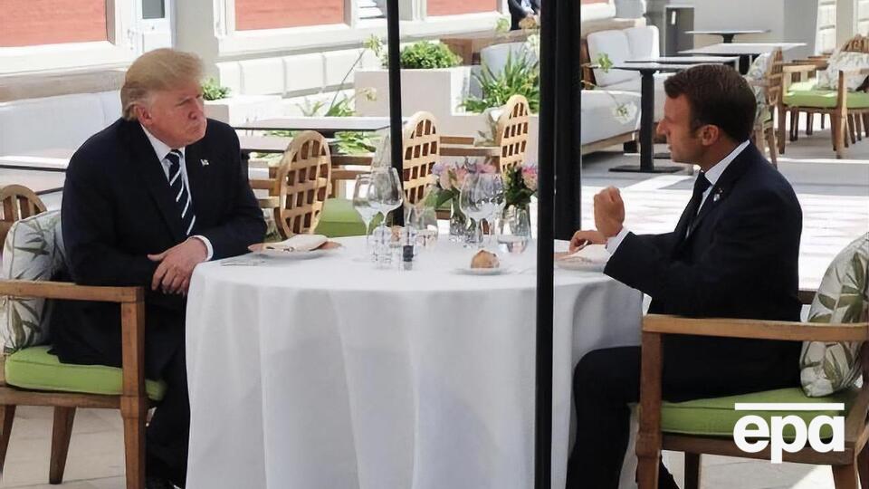 Трамп (на фото зліва) і Макрон уже в Біарріці