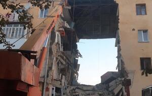 Приблизно о 2.50 28 серпня у Дрогобичі обвалилася частина чотириповерхового житлового будинку через вибух газу