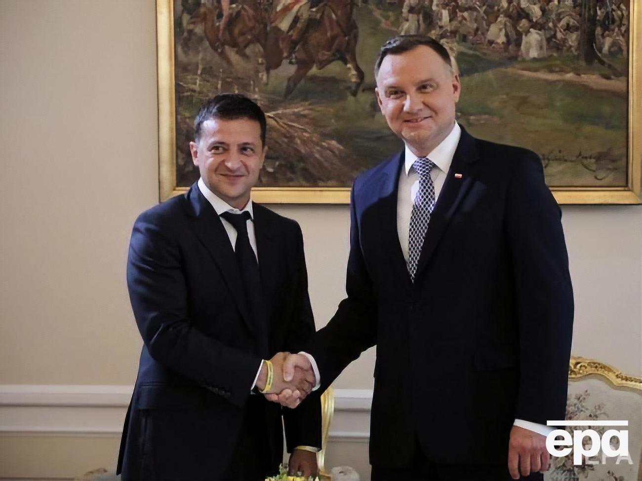 Дуда зустрів Зеленського у Варшаві