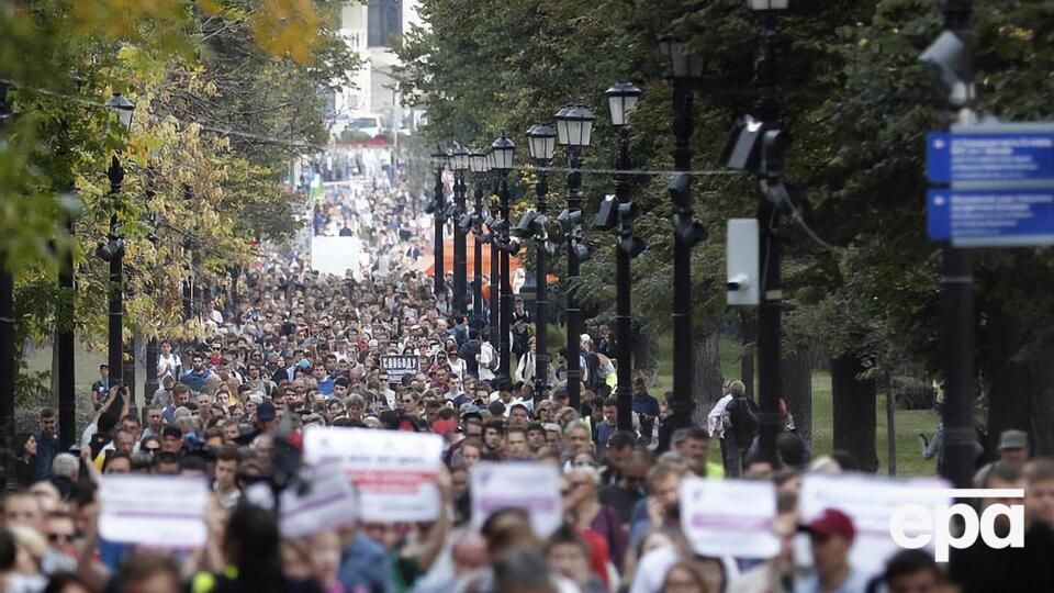 У Москві відбувся масштабний хід проти політичних репресій. Фоторепортаж