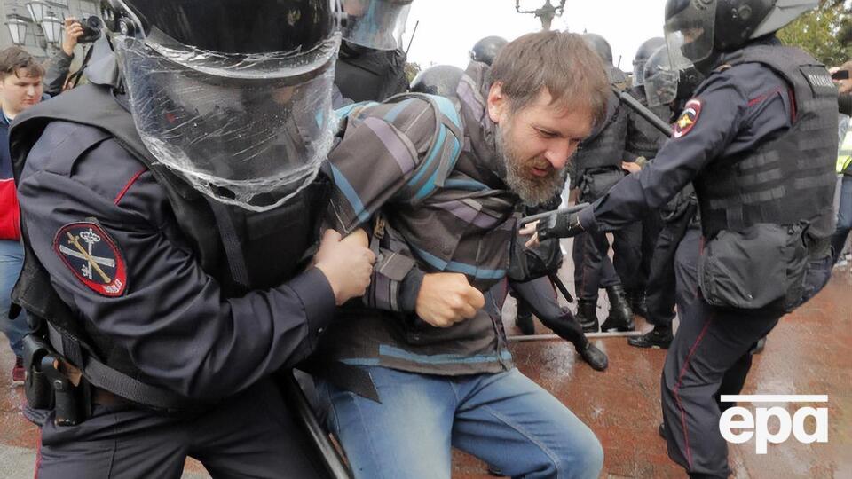 В столице РФ протестовали из-за недопуска кандидатов на выборы в городскую думу