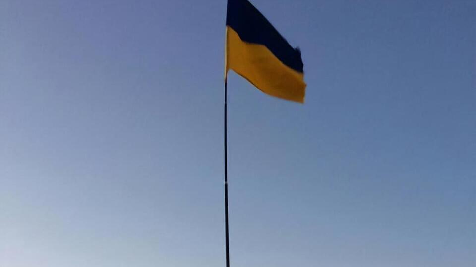 Прапор України підняли в місті Судак