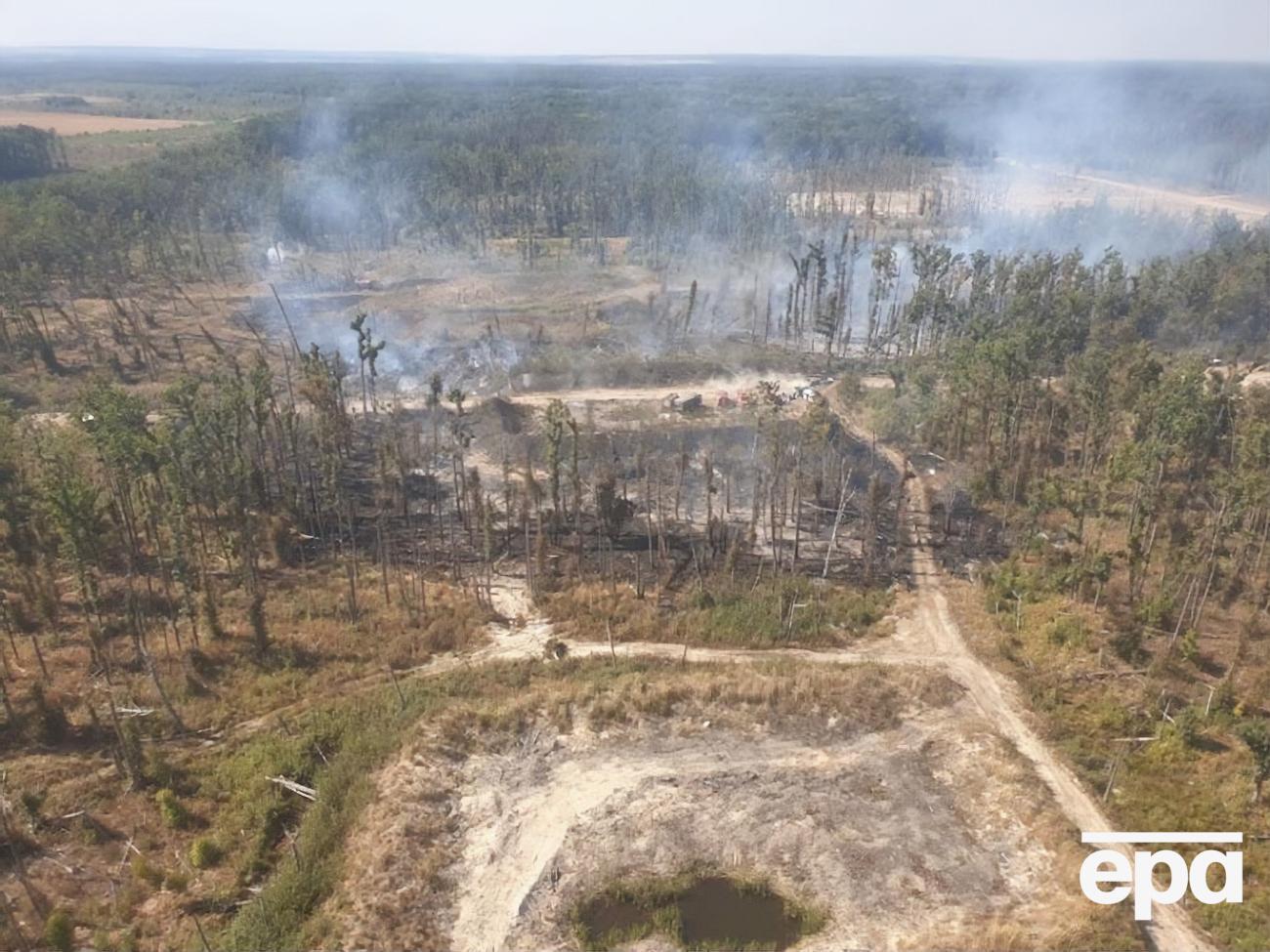 Местами присутствуют единичные задымления территории, сообщили в Генштабе