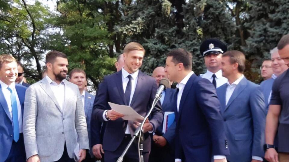 Бондаренко (слева от Зеленского): Администрация будет работать эффективно и на результат