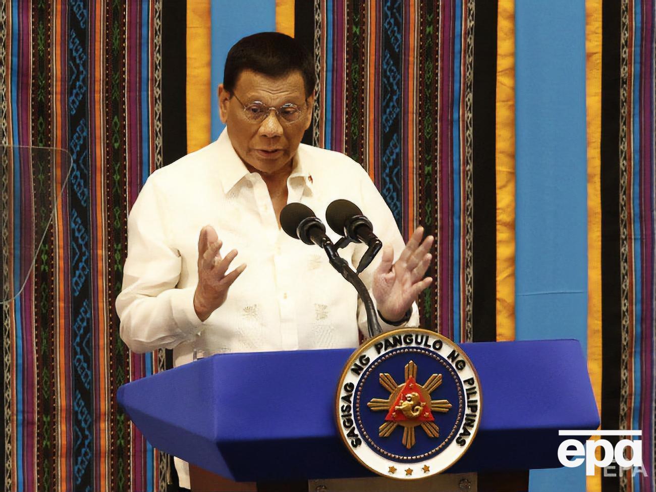 Дутерте: Коррупция стала червем внутри почти каждого в правительстве