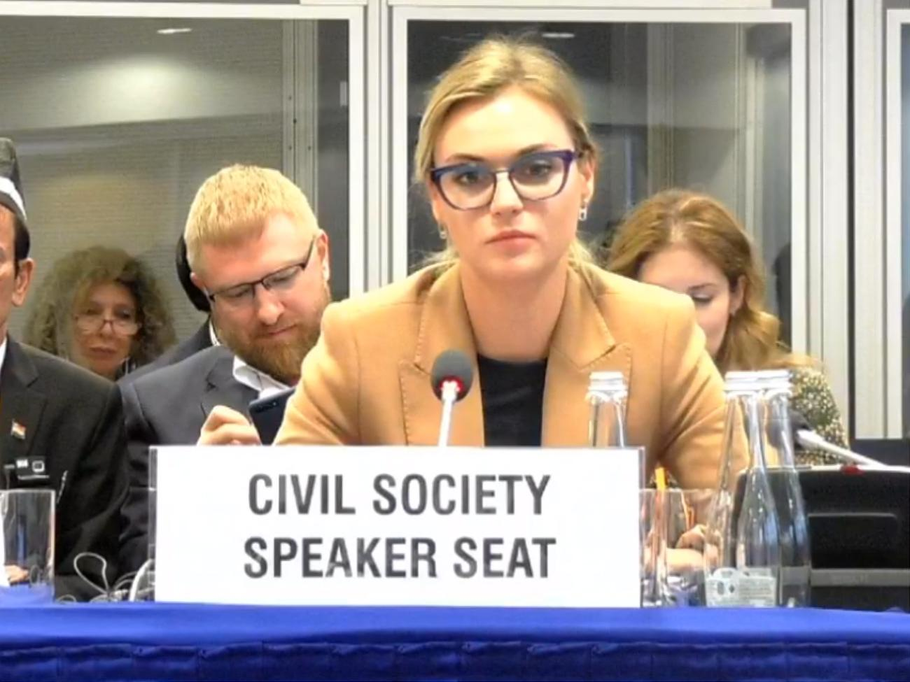 Главный редактор подконтрольных РФ изданий "Крымская газета" и "Крымский журнал" Мария Волконская назвала на заседании Крым российским