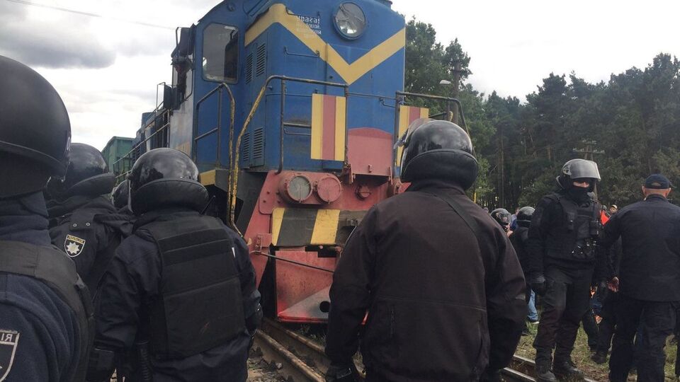 Блокування відбувалося на станції Соснівка у Львівській області