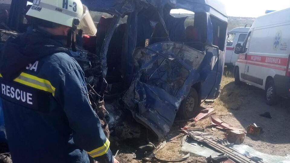 21 вересня в Одеській області зіткнулися маршрутка і вантажівка