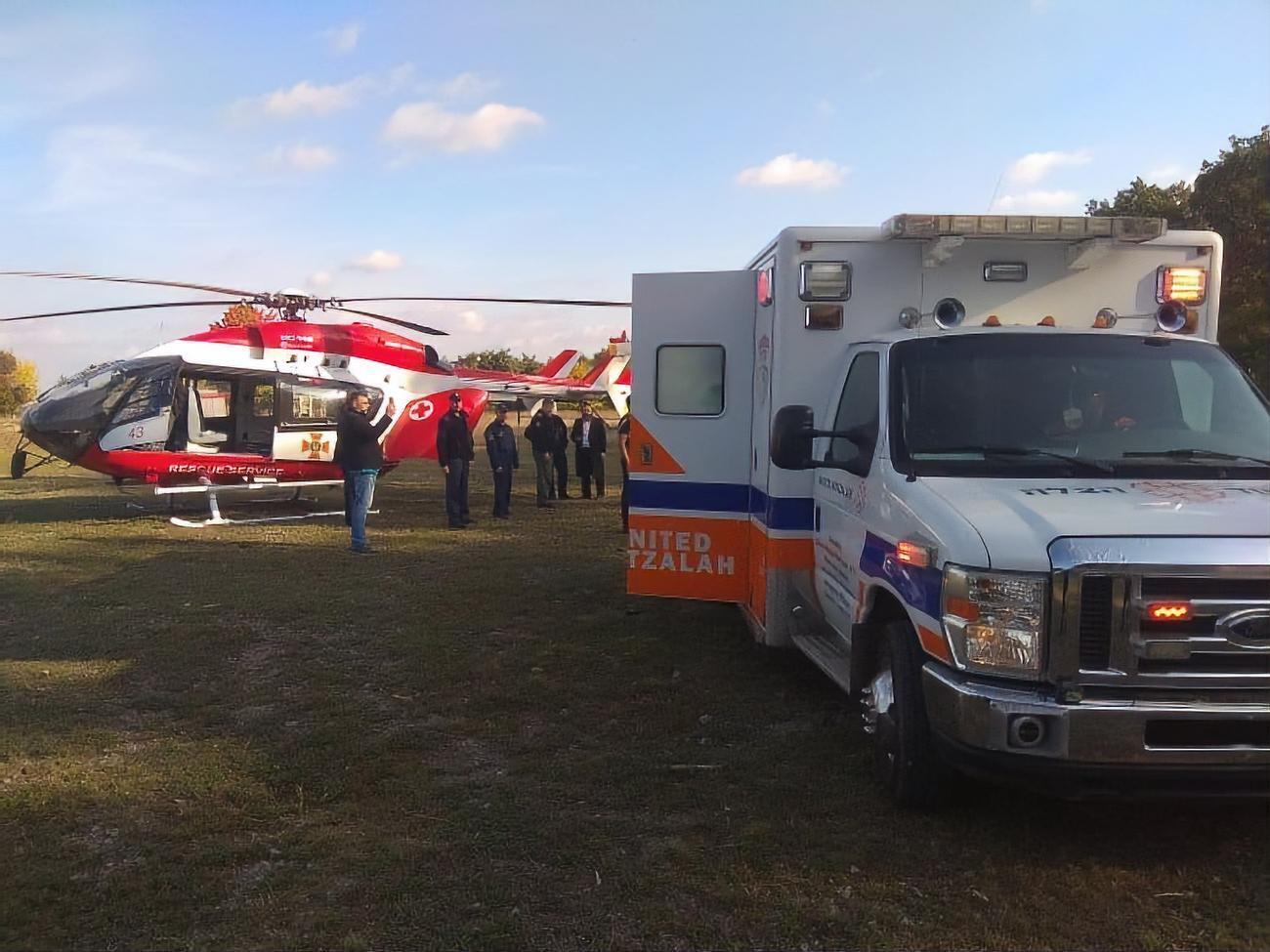 Паломника-хасида доставили в Киев на вертолете