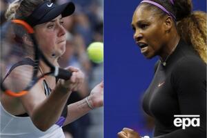 Еліна Світоліна (ліворуч) зіграє проти Серени Вільямс