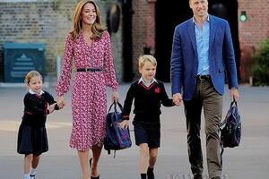 Уильям и Кейт отвели детей в школу