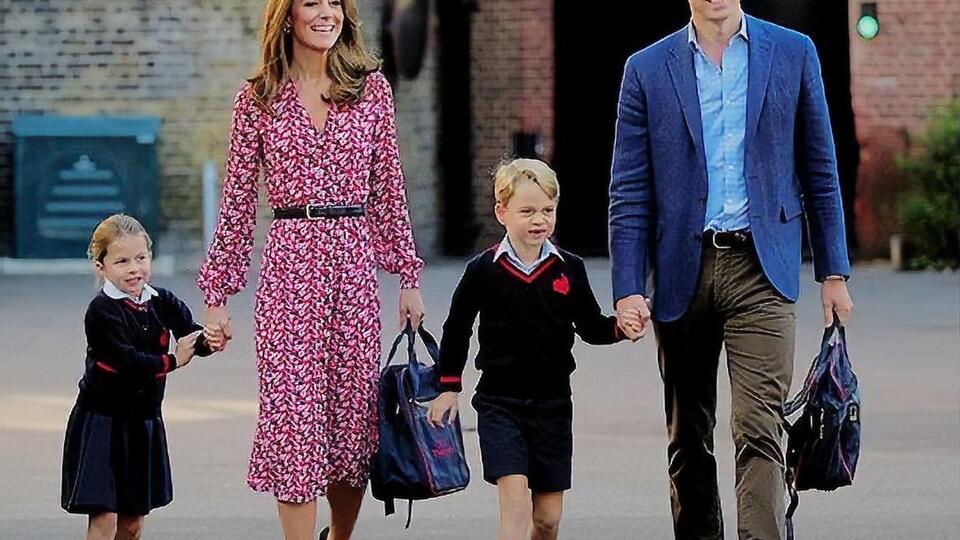 Вільям і Кейт відвели дітей до школи