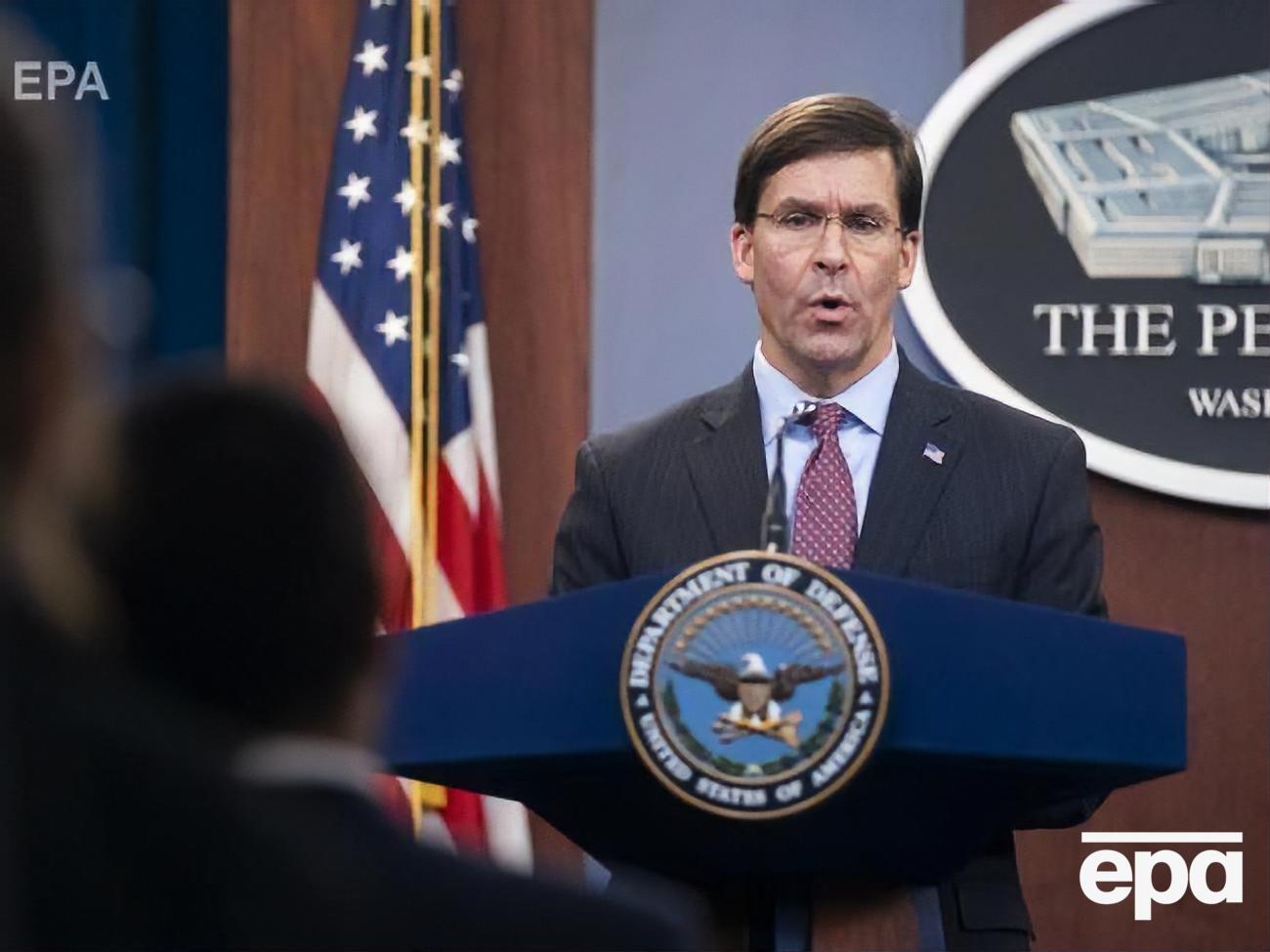 Еспер заявив, що США відновили стримування Ірану