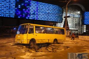 Прорыв трубы произошел вечером 13 января