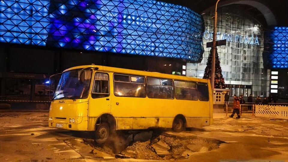 Прорыв трубы произошел вечером 13 января