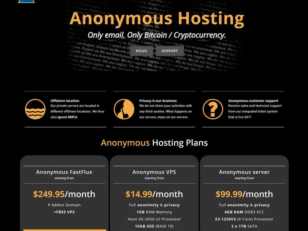 Хакер предоставлял свой хостинг для совершения кибератак