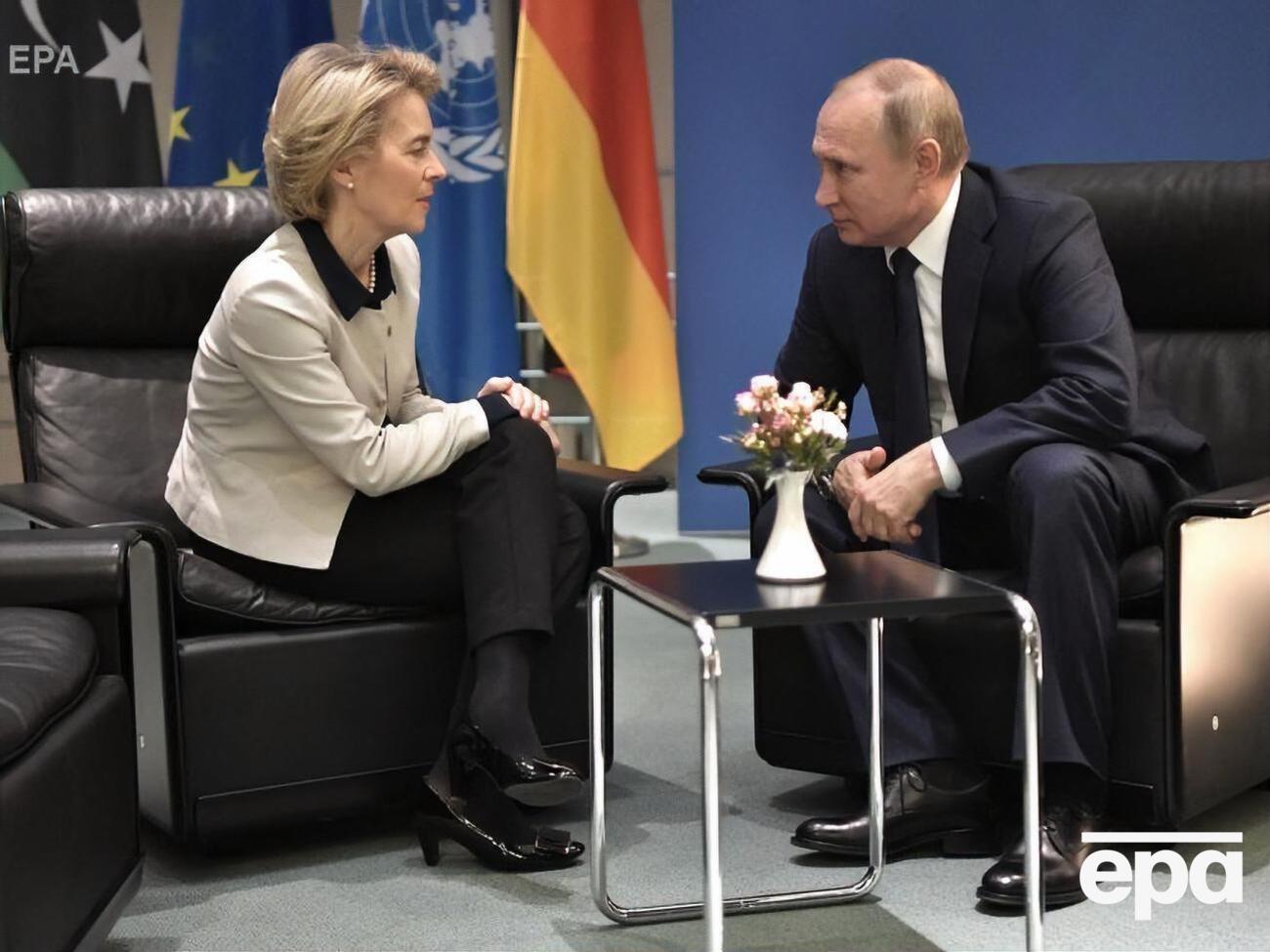 Фон дер Ляйен встретилась с Путиным в Берлине