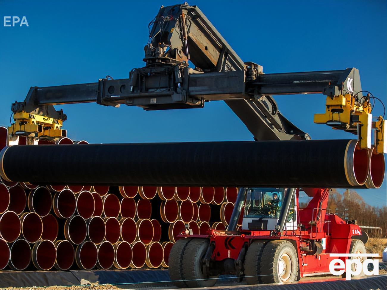 Строительство газопровода остановлено после введения американских санкций