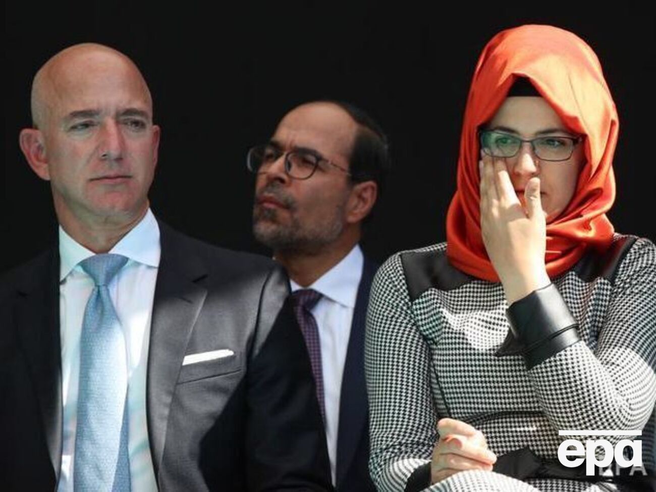 На фото Безос с невестой убитого журналиста Хашогги