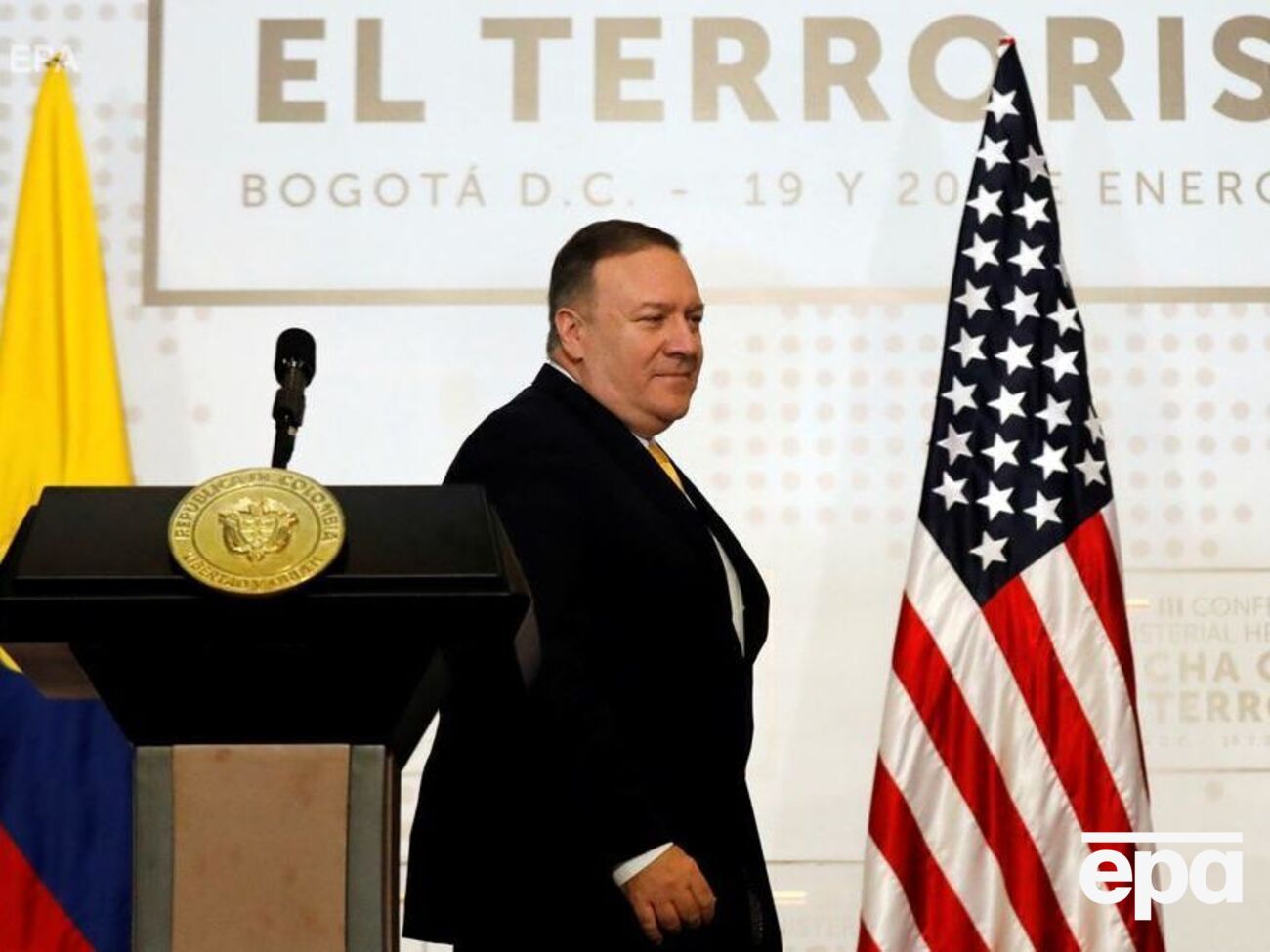 Келли говорила, что после интервью Помпео (на фото) кричал на нее примерно столько же времени, сколько длилась беседа