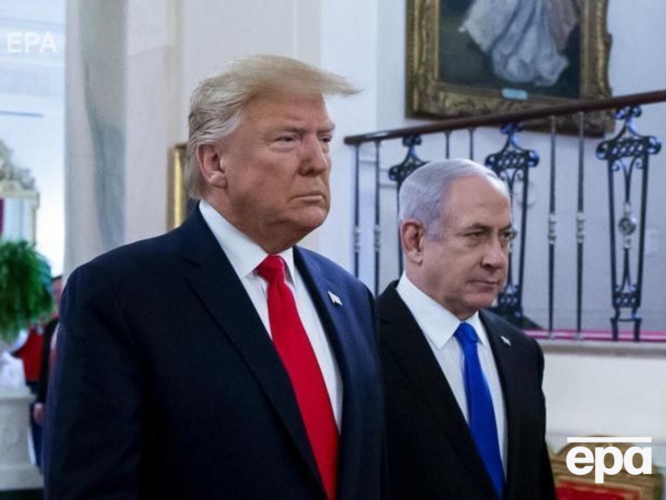 На презентации плана Трампа присутствовал премьер-министр Израиля Биньямин Нетаньяху