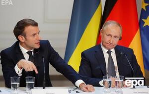Во время разговора Макрон и Путин обсуждали урегулирование конфликта в Украине