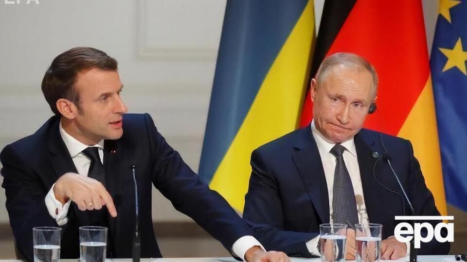 Під час розмови Макрон і Путін обговорювали врегулювання конфлікту в Україні